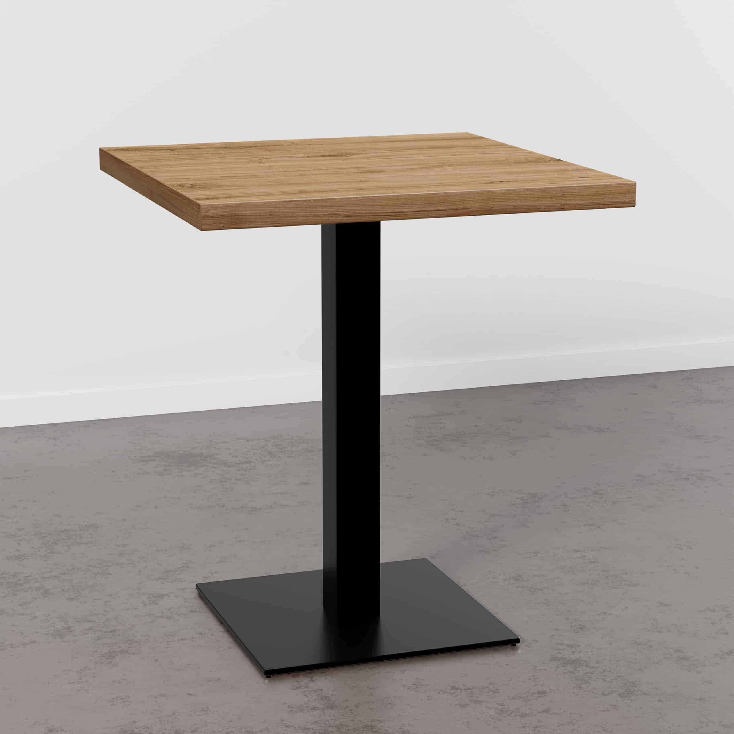Bistro-pöytä 80×80 cm teak valurautainen runko