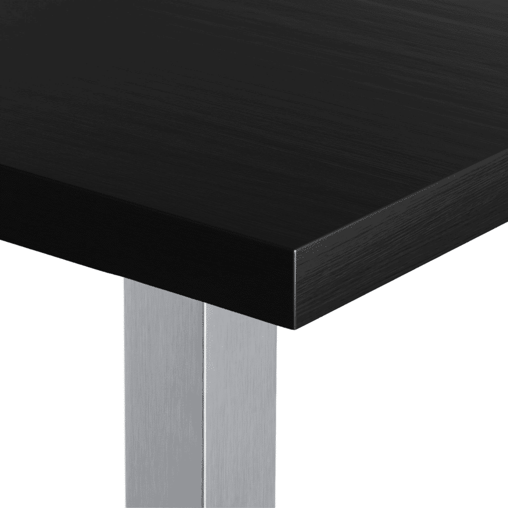Gastro-baaripöytä 110x60 cm | tumma puulook | ruostumattomasta teräksestä valmistettu runko - Image 3