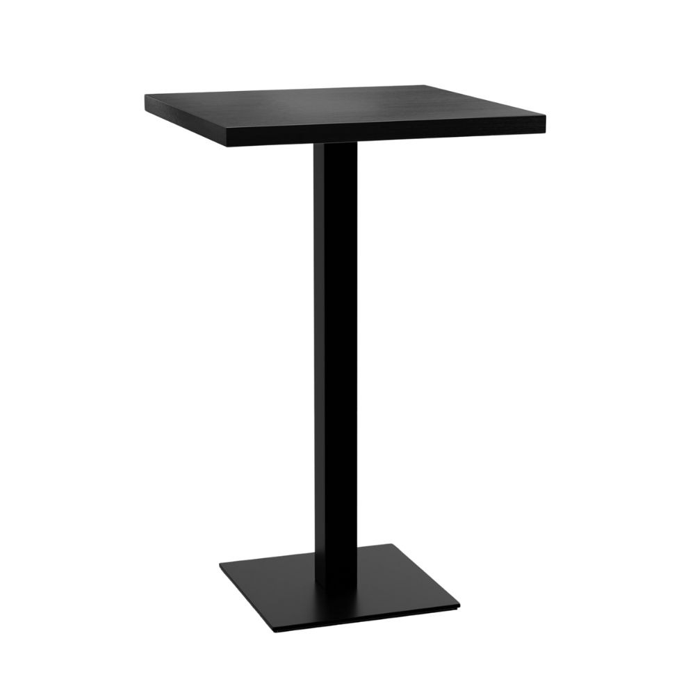 Gastro-baaripöytä 50x50 cm | tumma puulook | valurautarunko