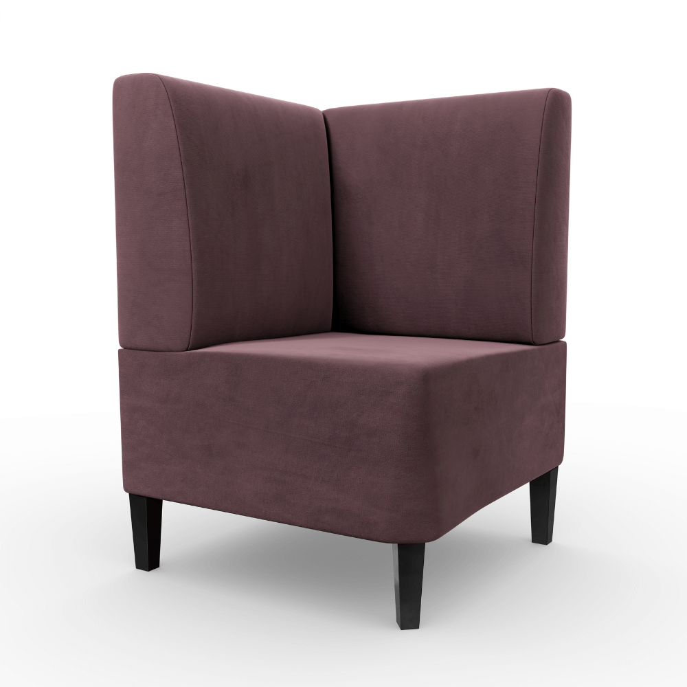 Paris Samtstoff Glatt Ecke rosa