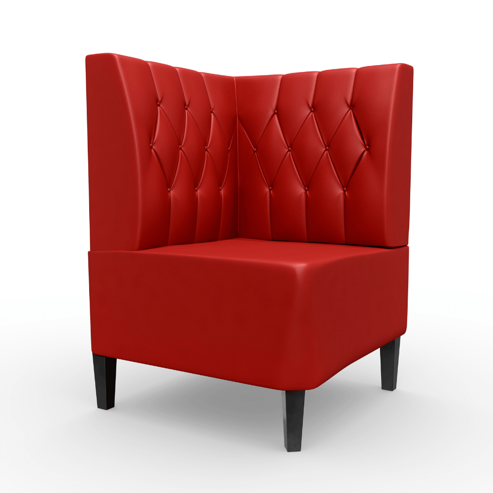 Paris Kunstleder Diamant Ecke rot